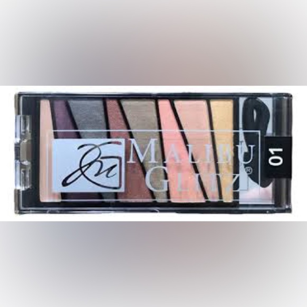 MALIBU GLITZ Illuminator Eyeshadow & Blush Palette 8 Shades